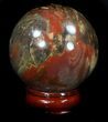 Colorful Petrified Wood Sphere #36968-1